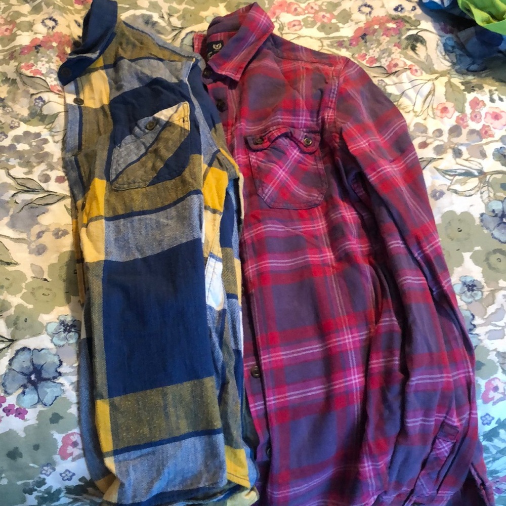 American Eagle Flannel shirts